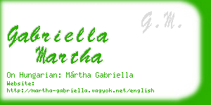 gabriella martha business card